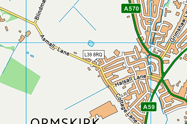 L39 8RQ map - OS VectorMap District (Ordnance Survey) L39 8RQ map - OS VectorMap District (Ordnance Survey)