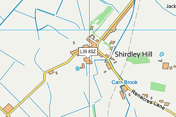 L39 8SZ map - OS VectorMap District (Ordnance Survey) L39 8SZ map - OS VectorMap District (Ordnance Survey)