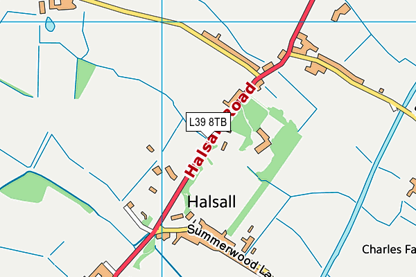 L39 8TB map - OS VectorMap District (Ordnance Survey) L39 8TB map - OS VectorMap District (Ordnance Survey)