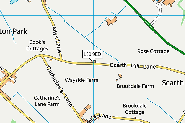 L39 9ED map - OS VectorMap District (Ordnance Survey) L39 9ED map - OS VectorMap District (Ordnance Survey)