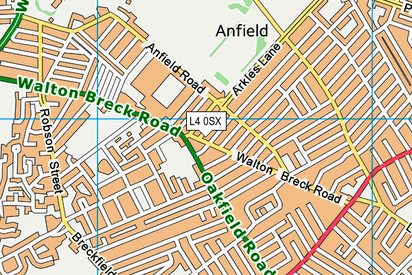 L4 0SX map - OS VectorMap District (Ordnance Survey) L4 0SX map - OS VectorMap District (Ordnance Survey)