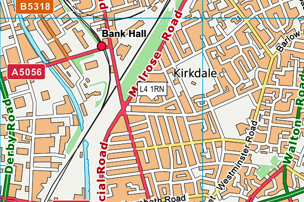 L4 1RN map - OS VectorMap District (Ordnance Survey) L4 1RN map - OS VectorMap District (Ordnance Survey)