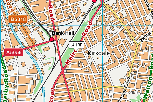 L4 1RP map - OS VectorMap District (Ordnance Survey)