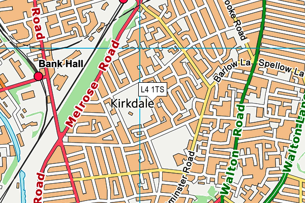 L4 1TS map - OS VectorMap District (Ordnance Survey) L4 1TS map - OS VectorMap District (Ordnance Survey)