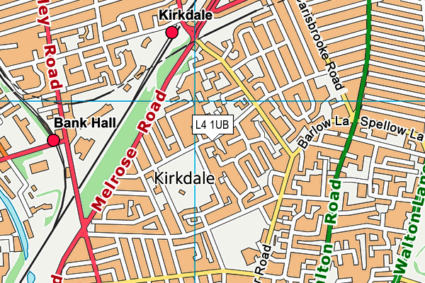 L4 1UB map - OS VectorMap District (Ordnance Survey) L4 1UB map - OS VectorMap District (Ordnance Survey)