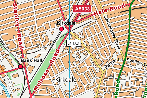 L4 1XD map - OS VectorMap District (Ordnance Survey) L4 1XD map - OS VectorMap District (Ordnance Survey)