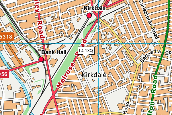 L4 1XQ map - OS VectorMap District (Ordnance Survey) L4 1XQ map - OS VectorMap District (Ordnance Survey)