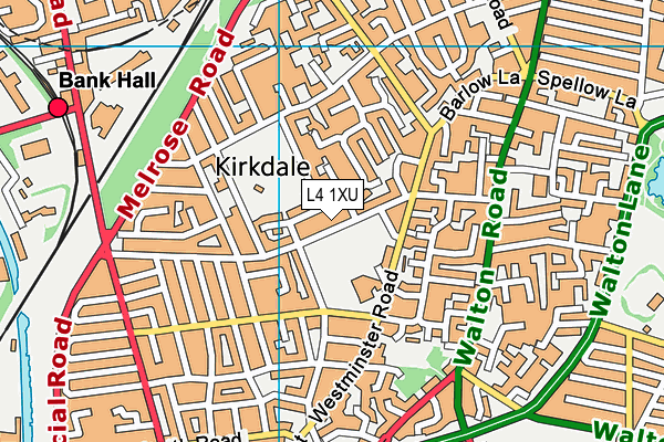 L4 1XU map - OS VectorMap District (Ordnance Survey) L4 1XU map - OS VectorMap District (Ordnance Survey)