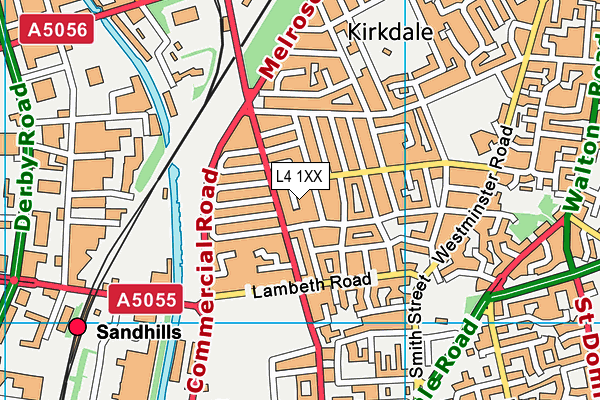 L4 1XX map - OS VectorMap District (Ordnance Survey) L4 1XX map - OS VectorMap District (Ordnance Survey)