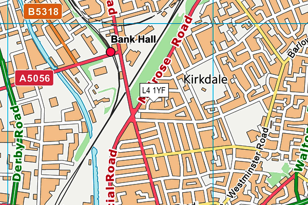L4 1YF map - OS VectorMap District (Ordnance Survey) L4 1YF map - OS VectorMap District (Ordnance Survey)