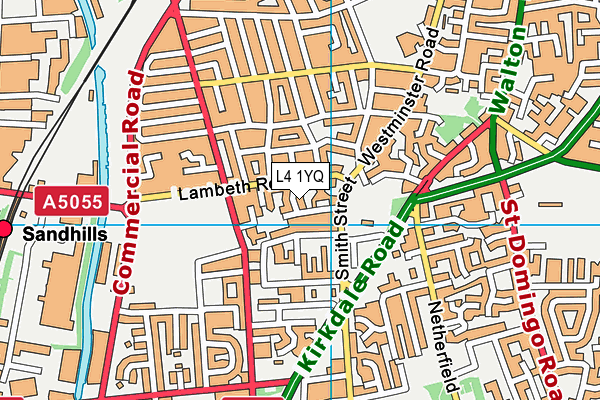 L4 1YQ map - OS VectorMap District (Ordnance Survey) L4 1YQ map - OS VectorMap District (Ordnance Survey)