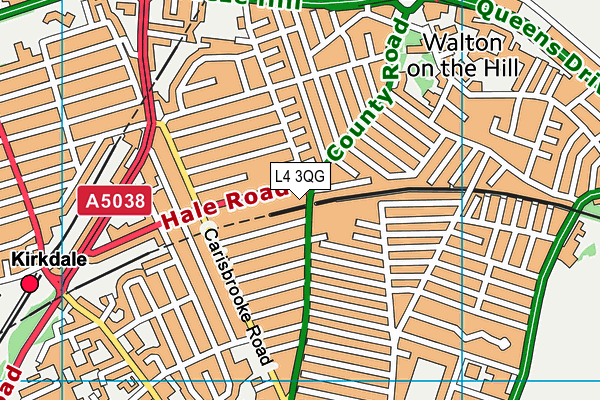 L4 3QG map - OS VectorMap District (Ordnance Survey) L4 3QG map - OS VectorMap District (Ordnance Survey)