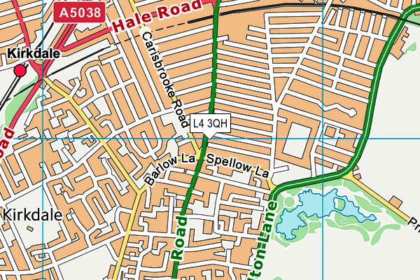L4 3QH map - OS VectorMap District (Ordnance Survey) L4 3QH map - OS VectorMap District (Ordnance Survey)