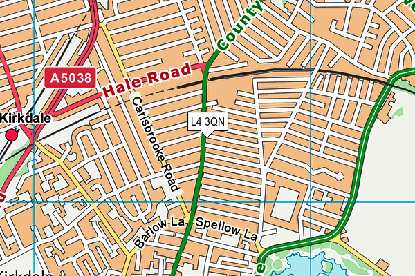L4 3QN map - OS VectorMap District (Ordnance Survey)