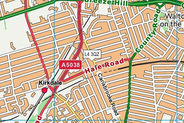 L4 3QZ map - OS VectorMap District (Ordnance Survey) L4 3QZ map - OS VectorMap District (Ordnance Survey)