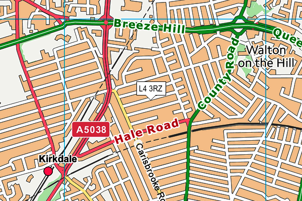 L4 3RZ map - OS VectorMap District (Ordnance Survey) L4 3RZ map - OS VectorMap District (Ordnance Survey)
