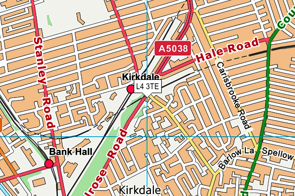 L4 3TE map - OS VectorMap District (Ordnance Survey) L4 3TE map - OS VectorMap District (Ordnance Survey)