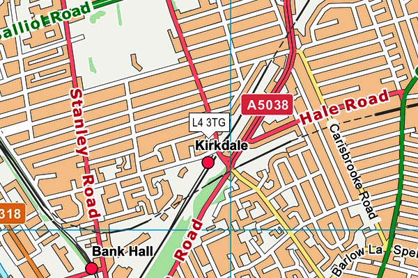 L4 3TG map - OS VectorMap District (Ordnance Survey) L4 3TG map - OS VectorMap District (Ordnance Survey)