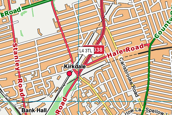 L4 3TL map - OS VectorMap District (Ordnance Survey) L4 3TL map - OS VectorMap District (Ordnance Survey)