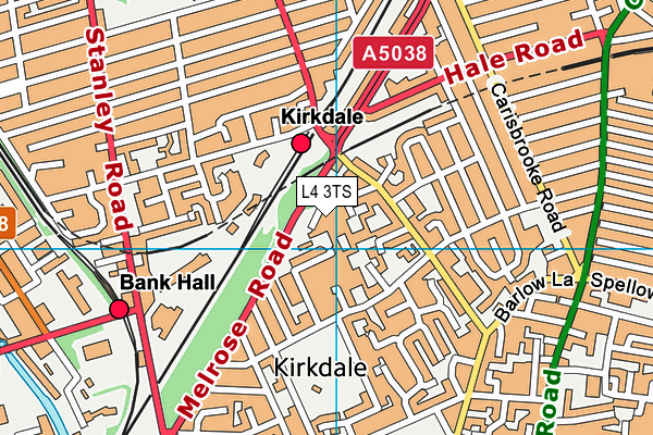 L4 3TS map - OS VectorMap District (Ordnance Survey) L4 3TS map - OS VectorMap District (Ordnance Survey)