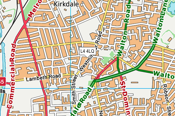 L4 4LQ map - OS VectorMap District (Ordnance Survey) L4 4LQ map - OS VectorMap District (Ordnance Survey)