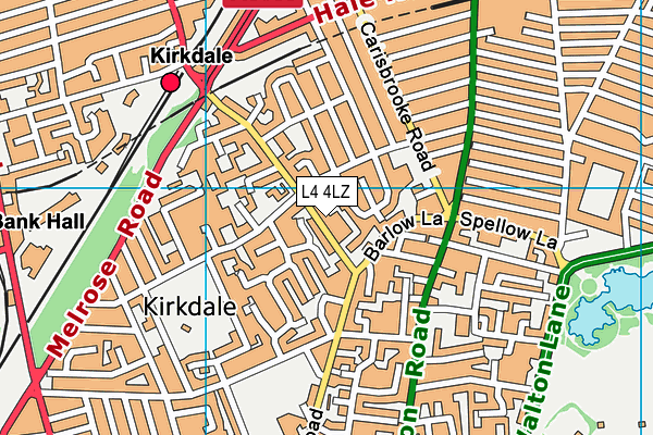 L4 4LZ map - OS VectorMap District (Ordnance Survey) L4 4LZ map - OS VectorMap District (Ordnance Survey)