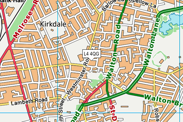 L4 4QG map - OS VectorMap District (Ordnance Survey)
