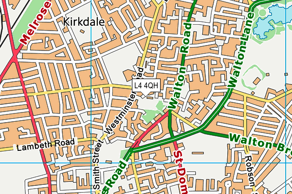 L4 4QH map - OS VectorMap District (Ordnance Survey)