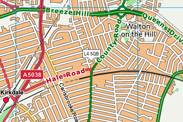 L4 5QB map - OS VectorMap District (Ordnance Survey) L4 5QB map - OS VectorMap District (Ordnance Survey)