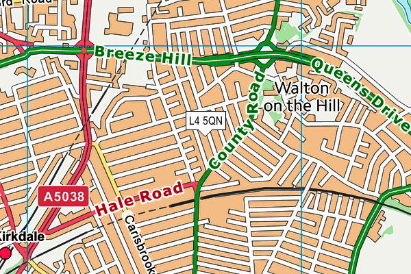 L4 5QN map - OS VectorMap District (Ordnance Survey) L4 5QN map - OS VectorMap District (Ordnance Survey)