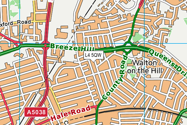 L4 5QW map - OS VectorMap District (Ordnance Survey) L4 5QW map - OS VectorMap District (Ordnance Survey)
