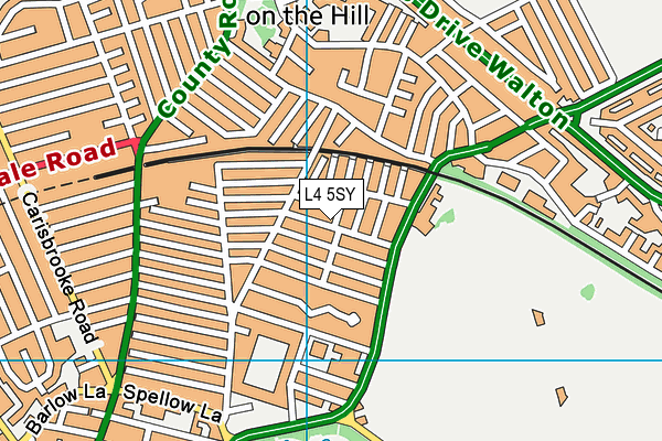 L4 5SY map - OS VectorMap District (Ordnance Survey) L4 5SY map - OS VectorMap District (Ordnance Survey)