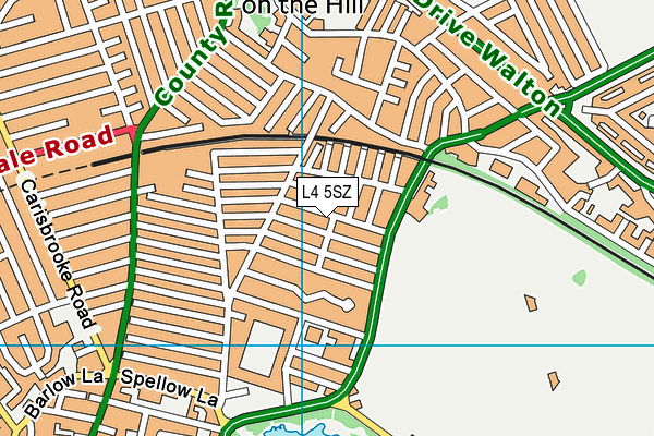 L4 5SZ map - OS VectorMap District (Ordnance Survey) L4 5SZ map - OS VectorMap District (Ordnance Survey)
