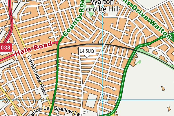 L4 5UQ map - OS VectorMap District (Ordnance Survey) L4 5UQ map - OS VectorMap District (Ordnance Survey)