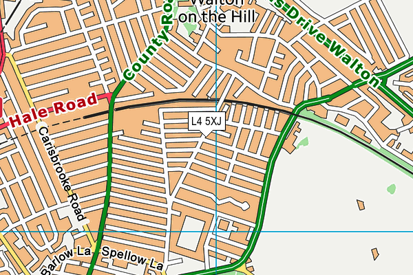 L4 5XJ map - OS VectorMap District (Ordnance Survey) L4 5XJ map - OS VectorMap District (Ordnance Survey)