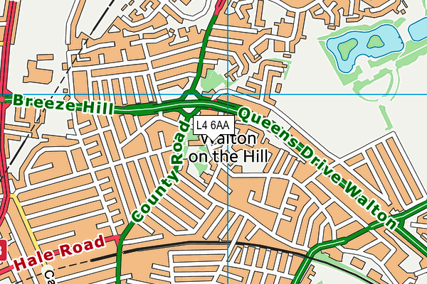 L4 6AA map - OS VectorMap District (Ordnance Survey) L4 6AA map - OS VectorMap District (Ordnance Survey)