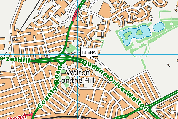 L4 6BA map - OS VectorMap District (Ordnance Survey) L4 6BA map - OS VectorMap District (Ordnance Survey)