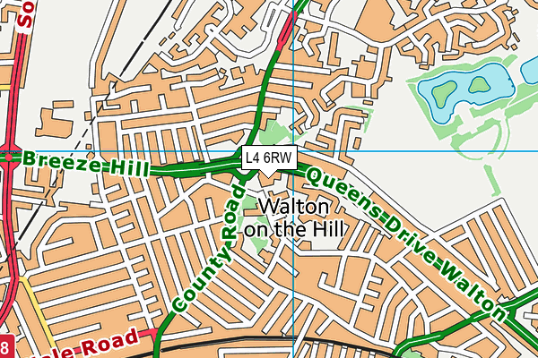 L4 6RW map - OS VectorMap District (Ordnance Survey) L4 6RW map - OS VectorMap District (Ordnance Survey)