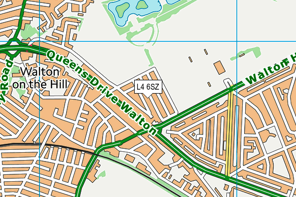 L4 6SZ map - OS VectorMap District (Ordnance Survey) L4 6SZ map - OS VectorMap District (Ordnance Survey)