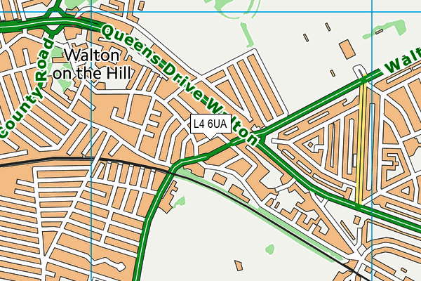 L4 6UA map - OS VectorMap District (Ordnance Survey) L4 6UA map - OS VectorMap District (Ordnance Survey)