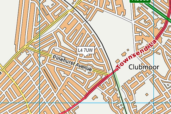 L4 7UW map - OS VectorMap District (Ordnance Survey) L4 7UW map - OS VectorMap District (Ordnance Survey)