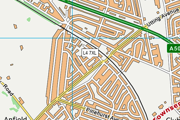 L4 7XL map - OS VectorMap District (Ordnance Survey) L4 7XL map - OS VectorMap District (Ordnance Survey)