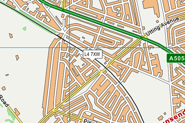 L4 7XW map - OS VectorMap District (Ordnance Survey) L4 7XW map - OS VectorMap District (Ordnance Survey)