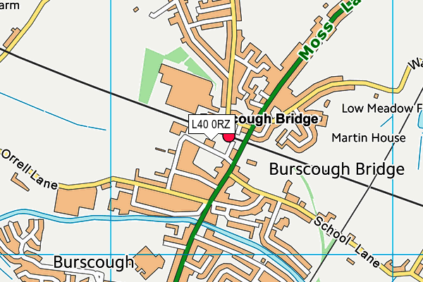 L40 0RZ map - OS VectorMap District (Ordnance Survey) L40 0RZ map - OS VectorMap District (Ordnance Survey)