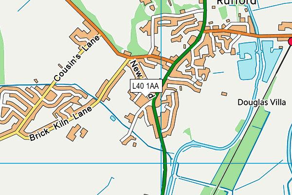 L40 1AA map - OS VectorMap District (Ordnance Survey) L40 1AA map - OS VectorMap District (Ordnance Survey)
