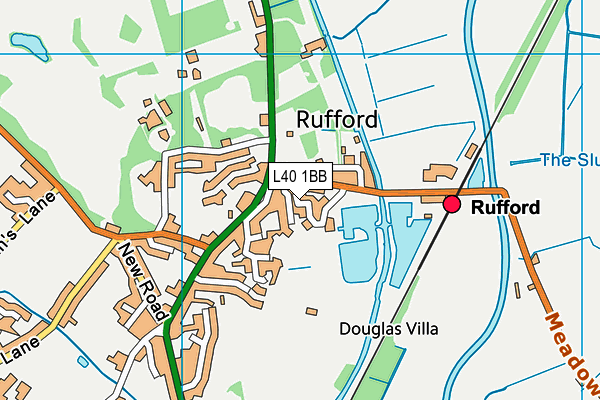 L40 1BB map - OS VectorMap District (Ordnance Survey) L40 1BB map - OS VectorMap District (Ordnance Survey)
