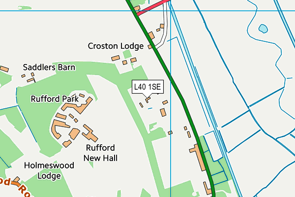 L40 1SE map - OS VectorMap District (Ordnance Survey) L40 1SE map - OS VectorMap District (Ordnance Survey)