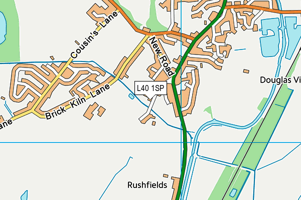 L40 1SP map - OS VectorMap District (Ordnance Survey) L40 1SP map - OS VectorMap District (Ordnance Survey)
