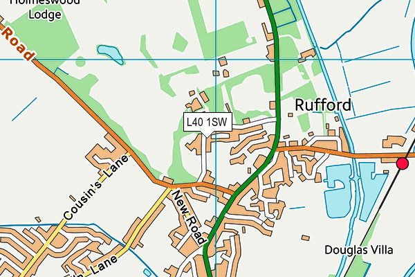 L40 1SW map - OS VectorMap District (Ordnance Survey) L40 1SW map - OS VectorMap District (Ordnance Survey)