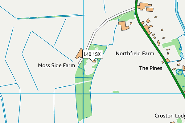 L40 1SX map - OS VectorMap District (Ordnance Survey) L40 1SX map - OS VectorMap District (Ordnance Survey)